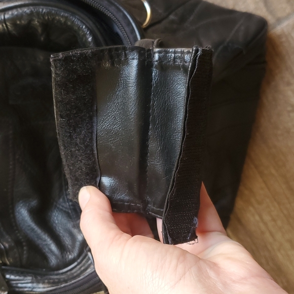 Black Leather Women's Bag - Picture 3 of 13